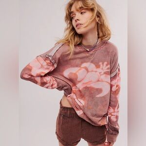 Free People. We the Free. L/S Cotton Tee. Size SM